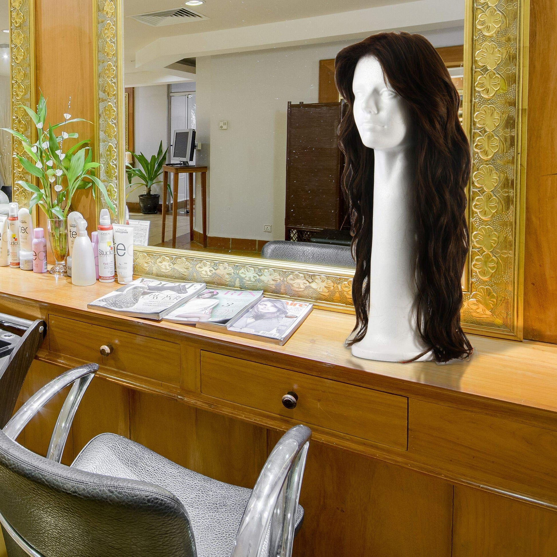 Adolfo Designs durable white styrofoam mannequin head for home salon wig care