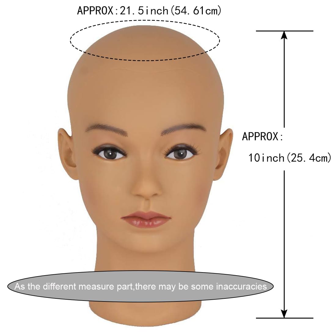 Hairway light brown bald head displaying sunglasses and hats