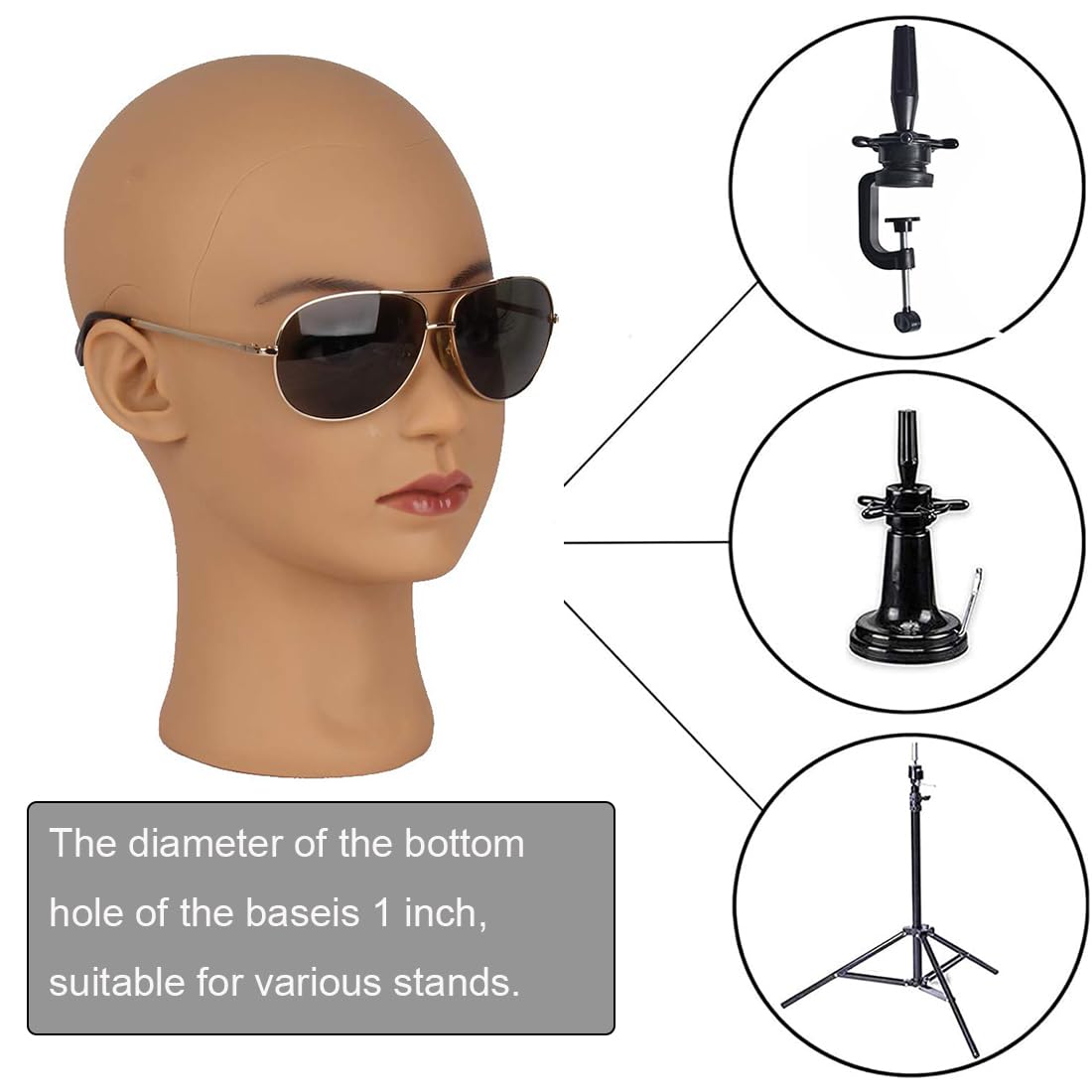 Hairway imported female training mannequin head for salon displays