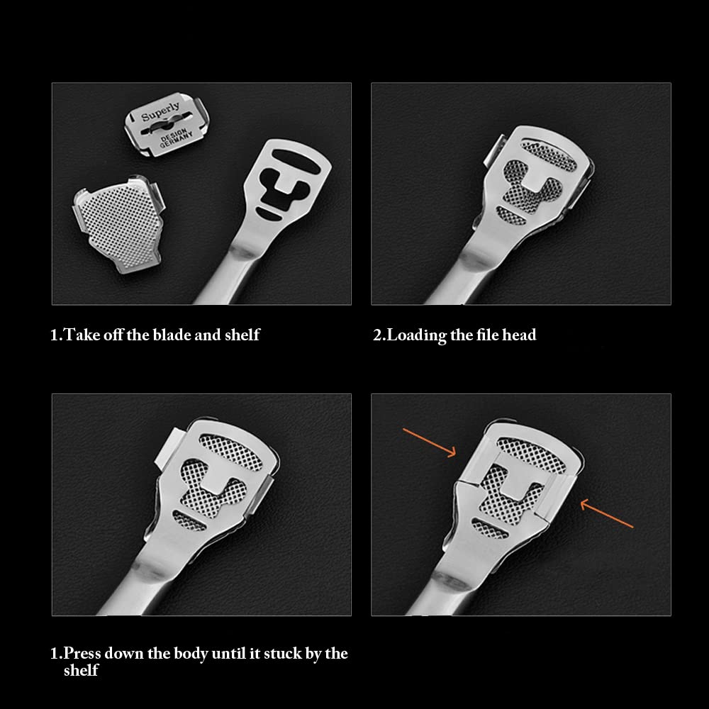 Professional pedicure tool for removing hard foot skin