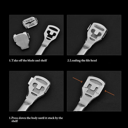 Professional pedicure tool for removing hard foot skin