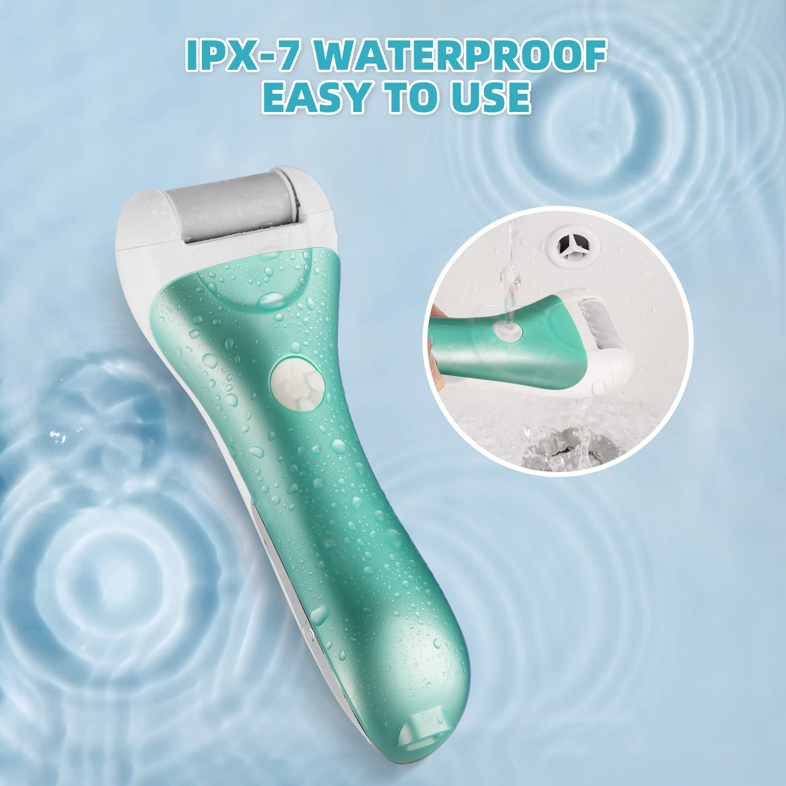 Hand holding Nicebirdie electric callus remover for feet