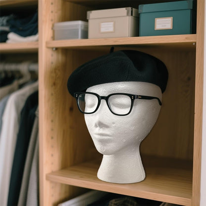 Smilco eleven inch mannequin head side profile showing realistic face shape for hairpiece display