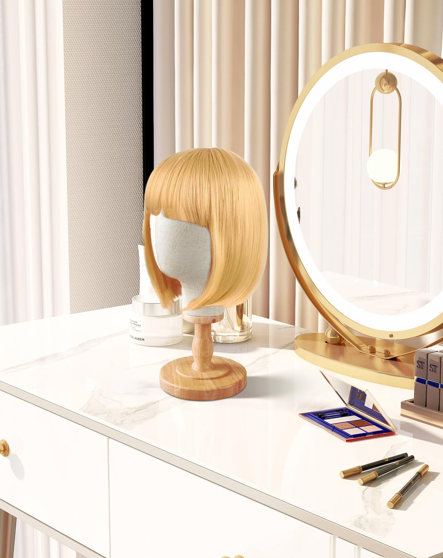 CHADWICK premium unpinnable counter model for hair salon and vanity countertop displays