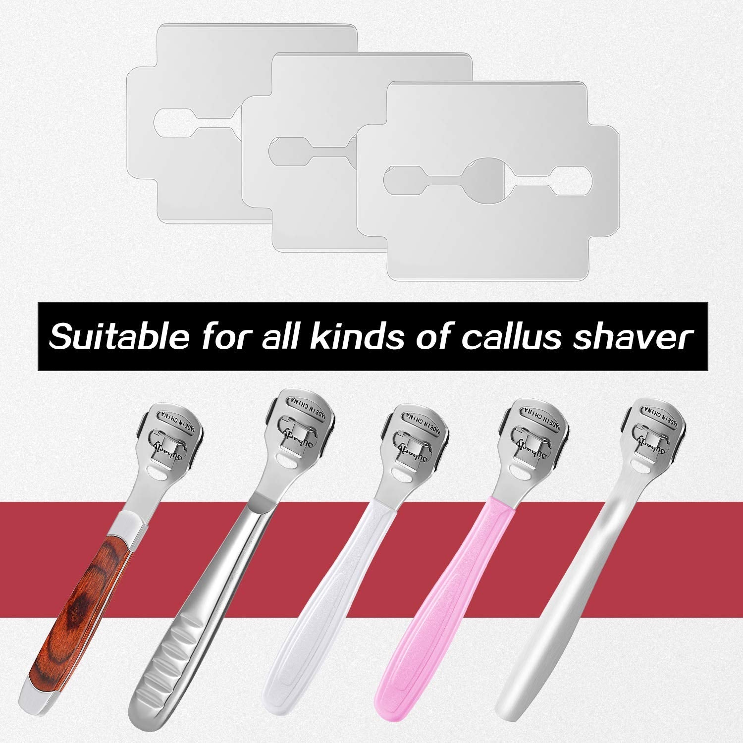 Mudder stainless steel shaver refills showing sharp edge detail