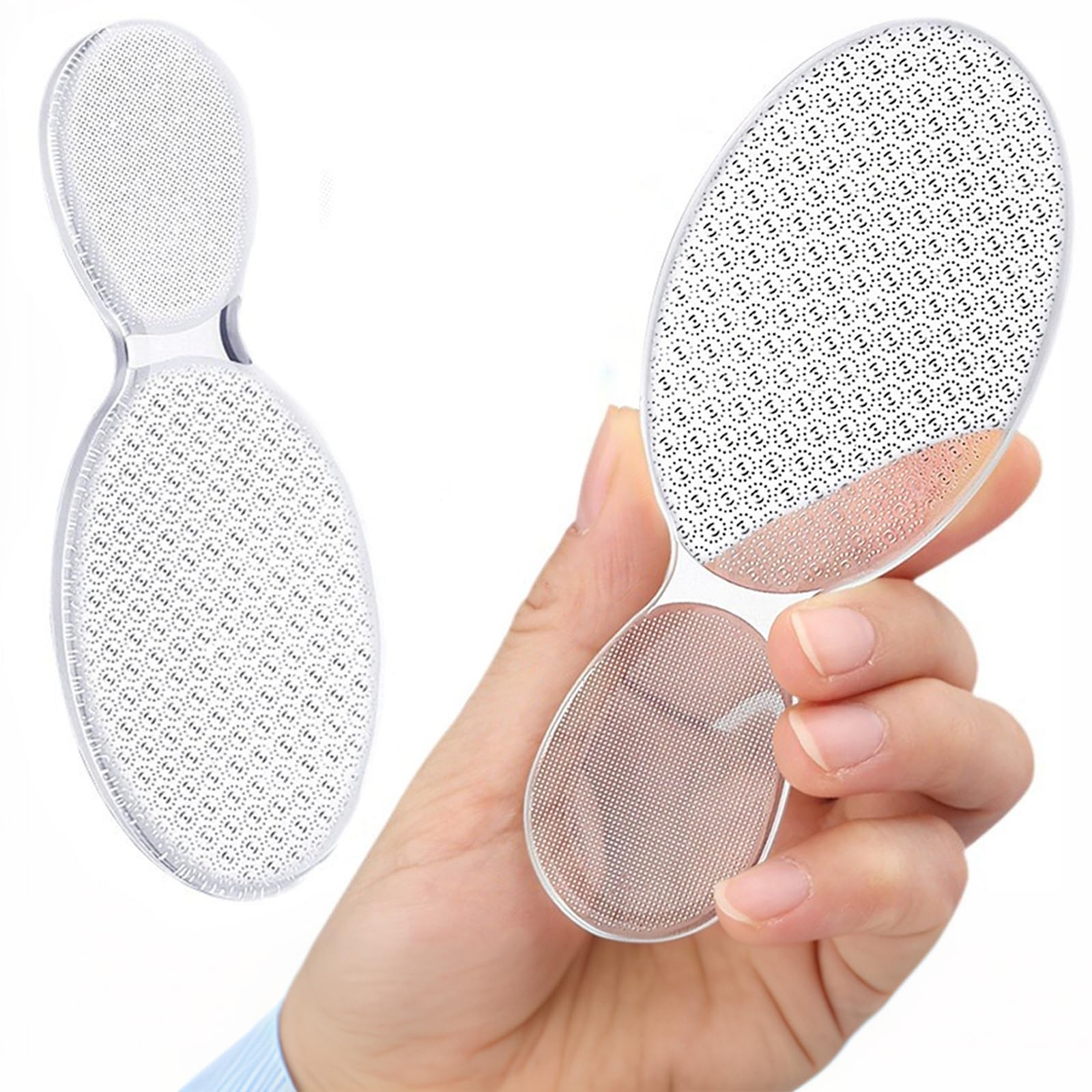 The dual-textured surface of the MR LION pedicure tool