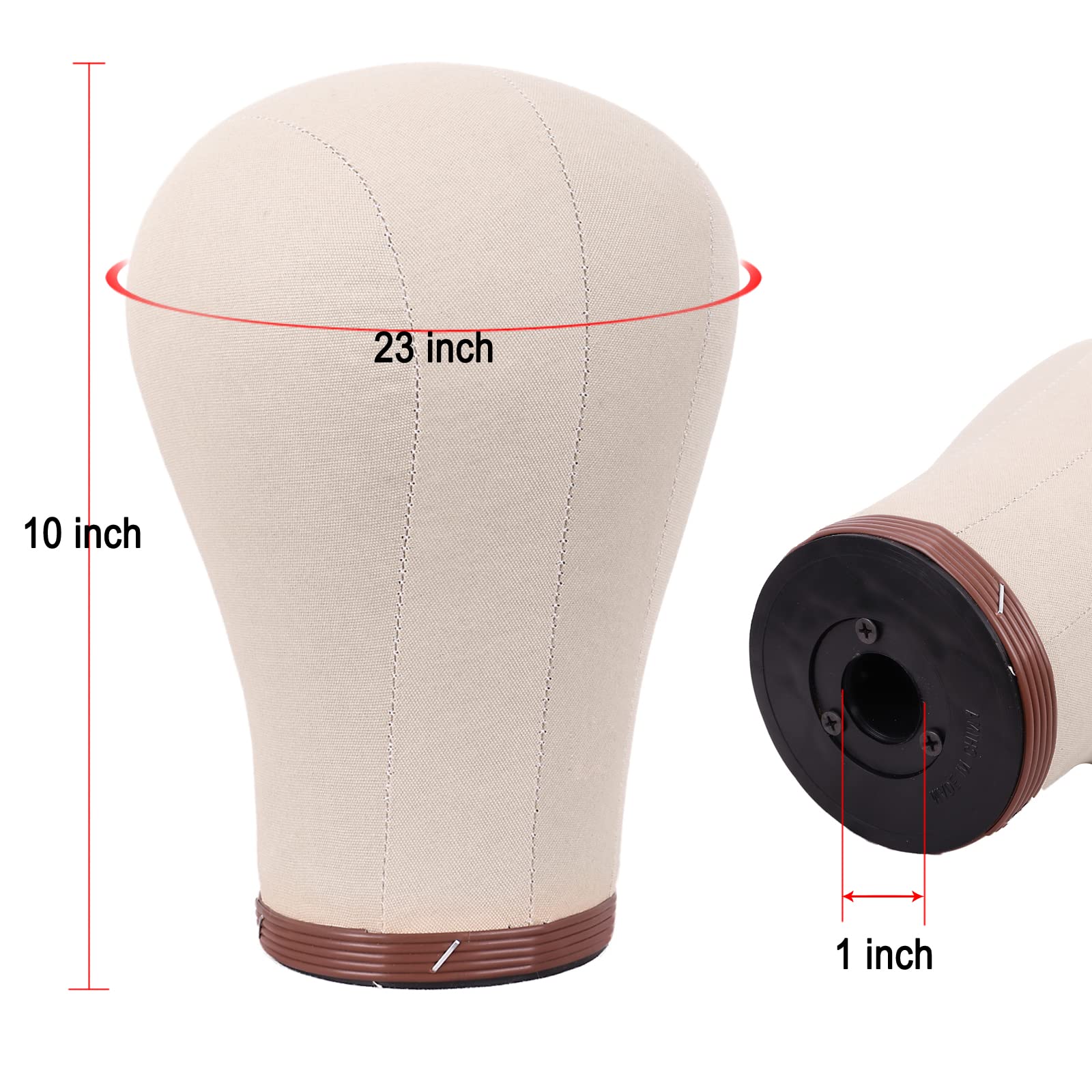 MapofBeauty premium mannequin head kit with included table clamp stand and head pins