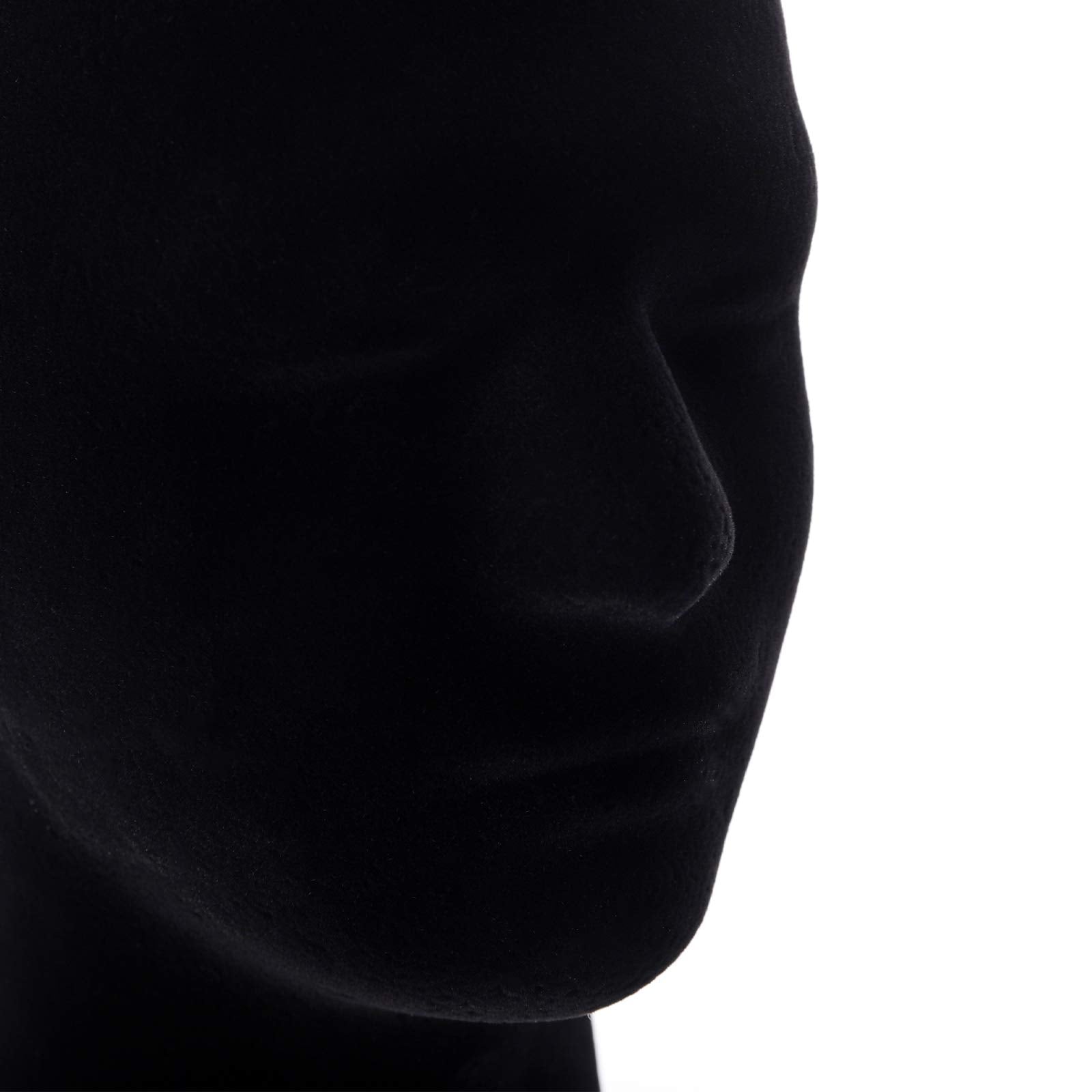 Two pack polystyrene manikin head display models side angle for organizing hats and caps
