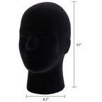 Lightweight foam mannequin head stand twin set perfect for retail accessory merchandising