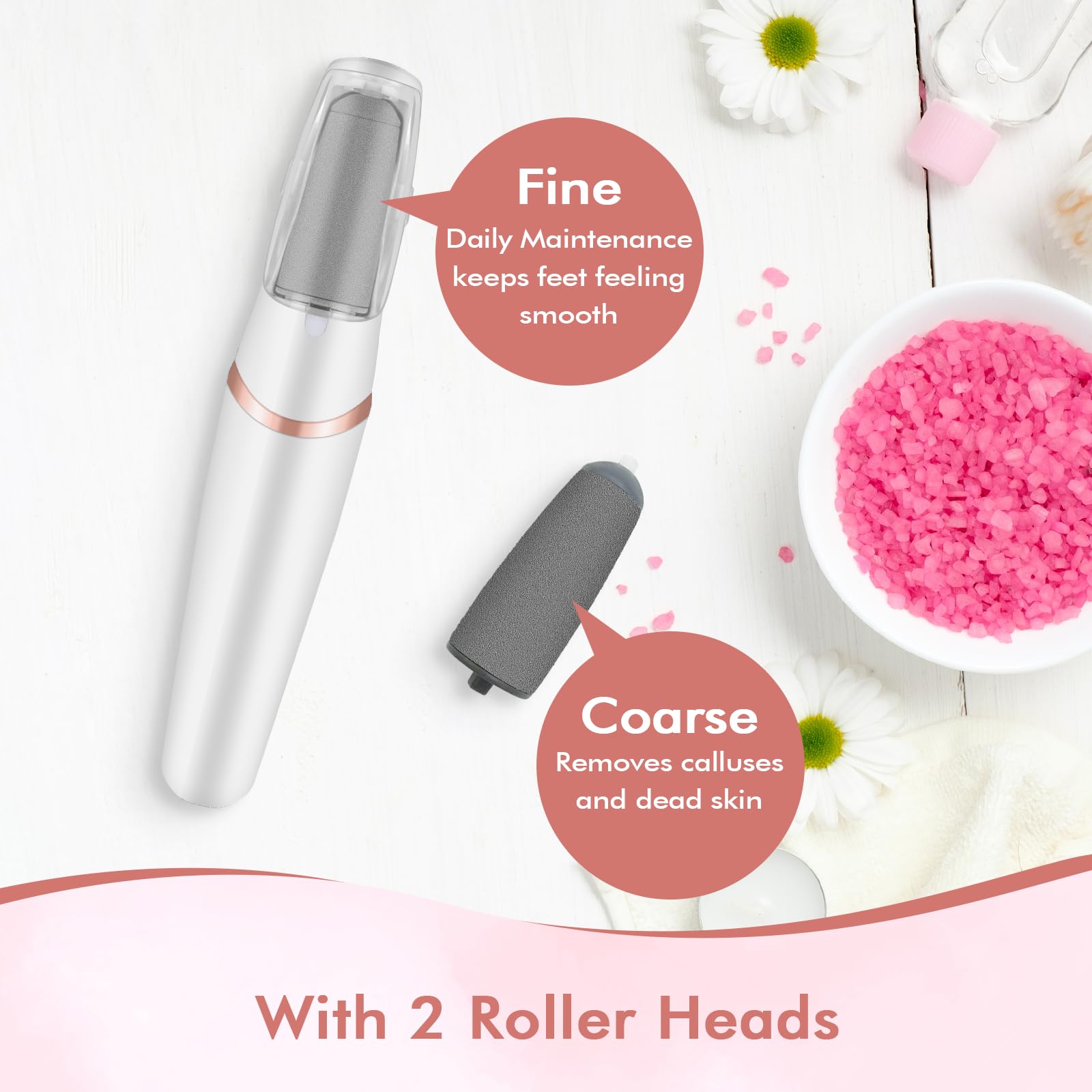 Liyujsdz rechargeable foot scrubber for cracked heels