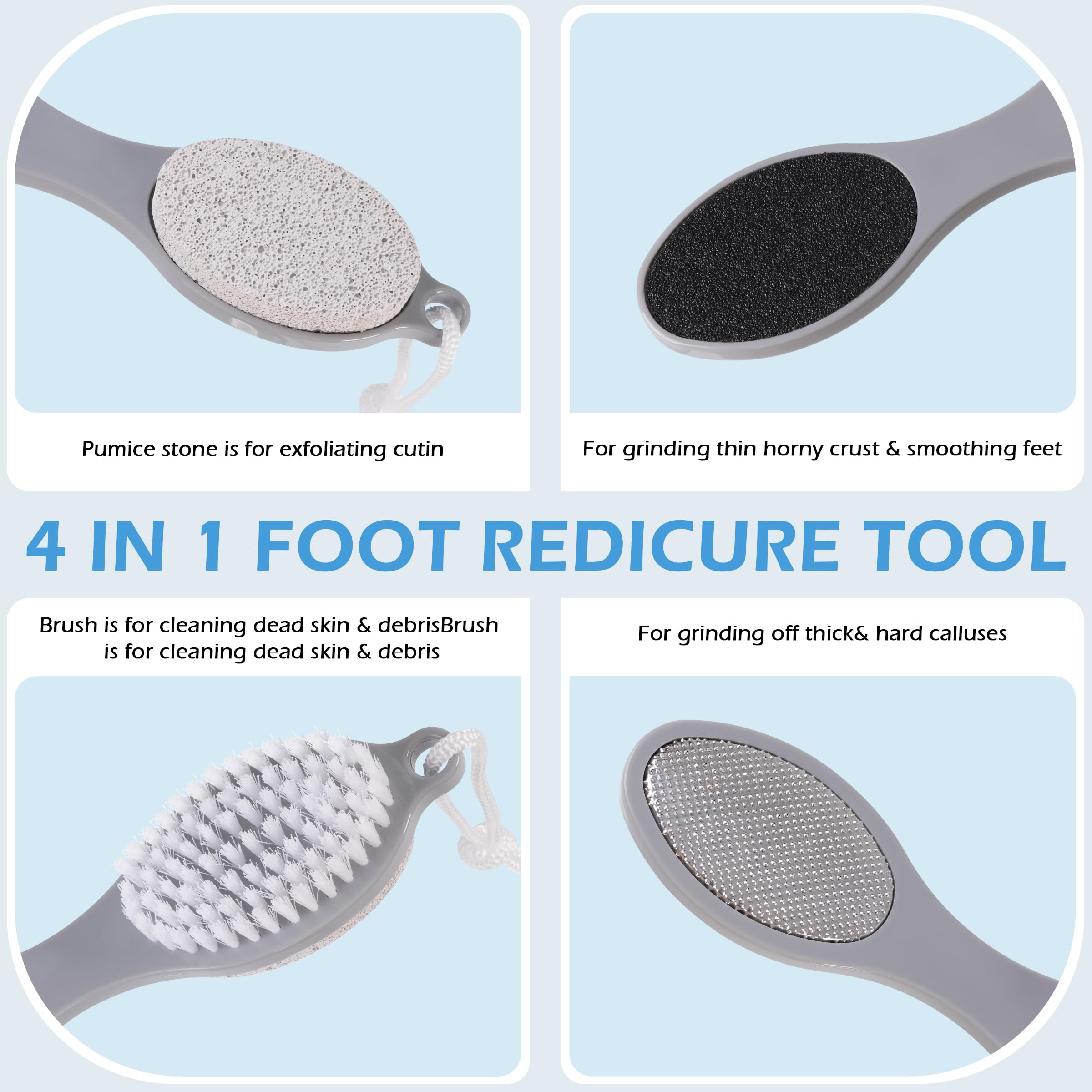 TaShow 4-in-1 tool with natural pumice stone detail