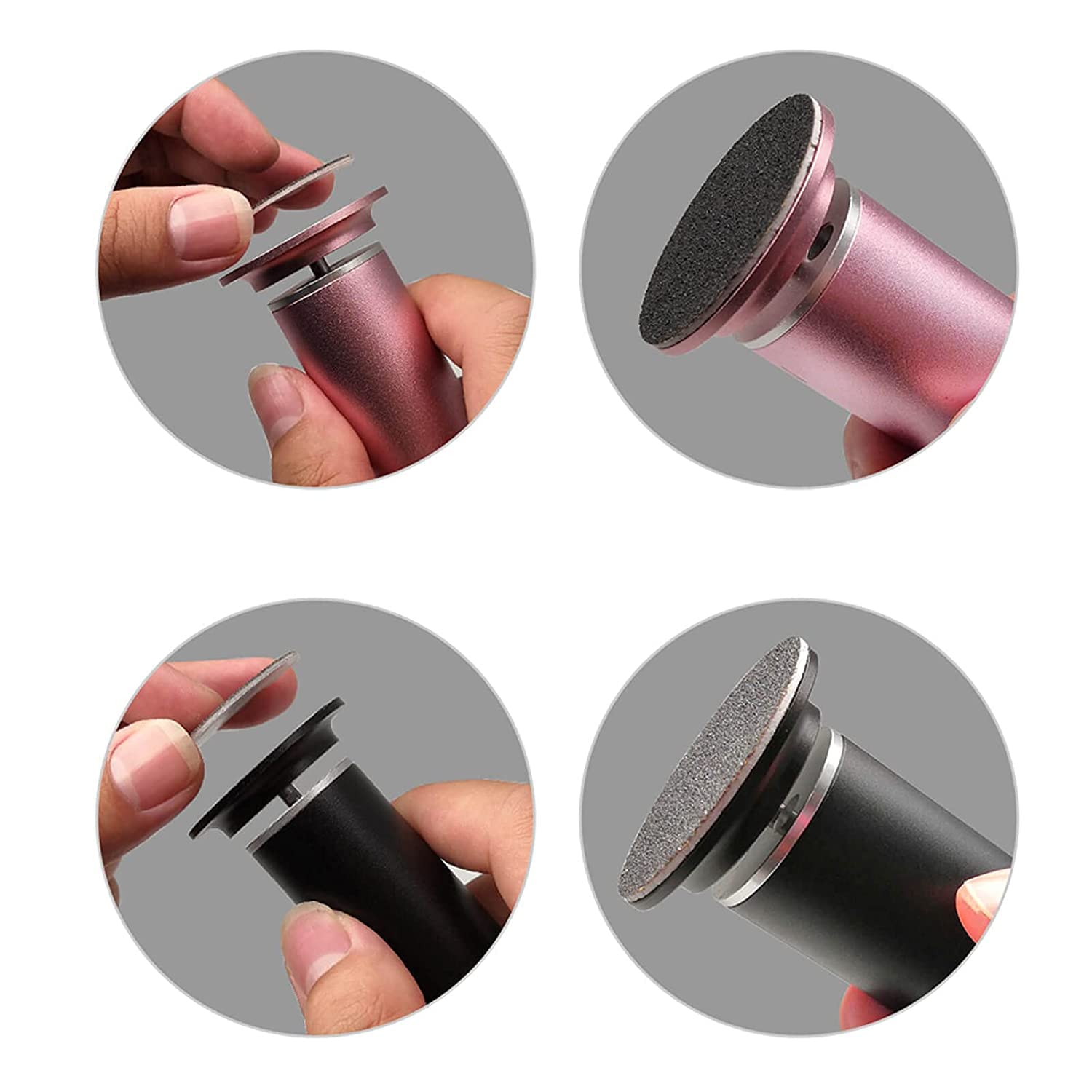 60 pieces of fine 180 grit sandpaper discs for foot file