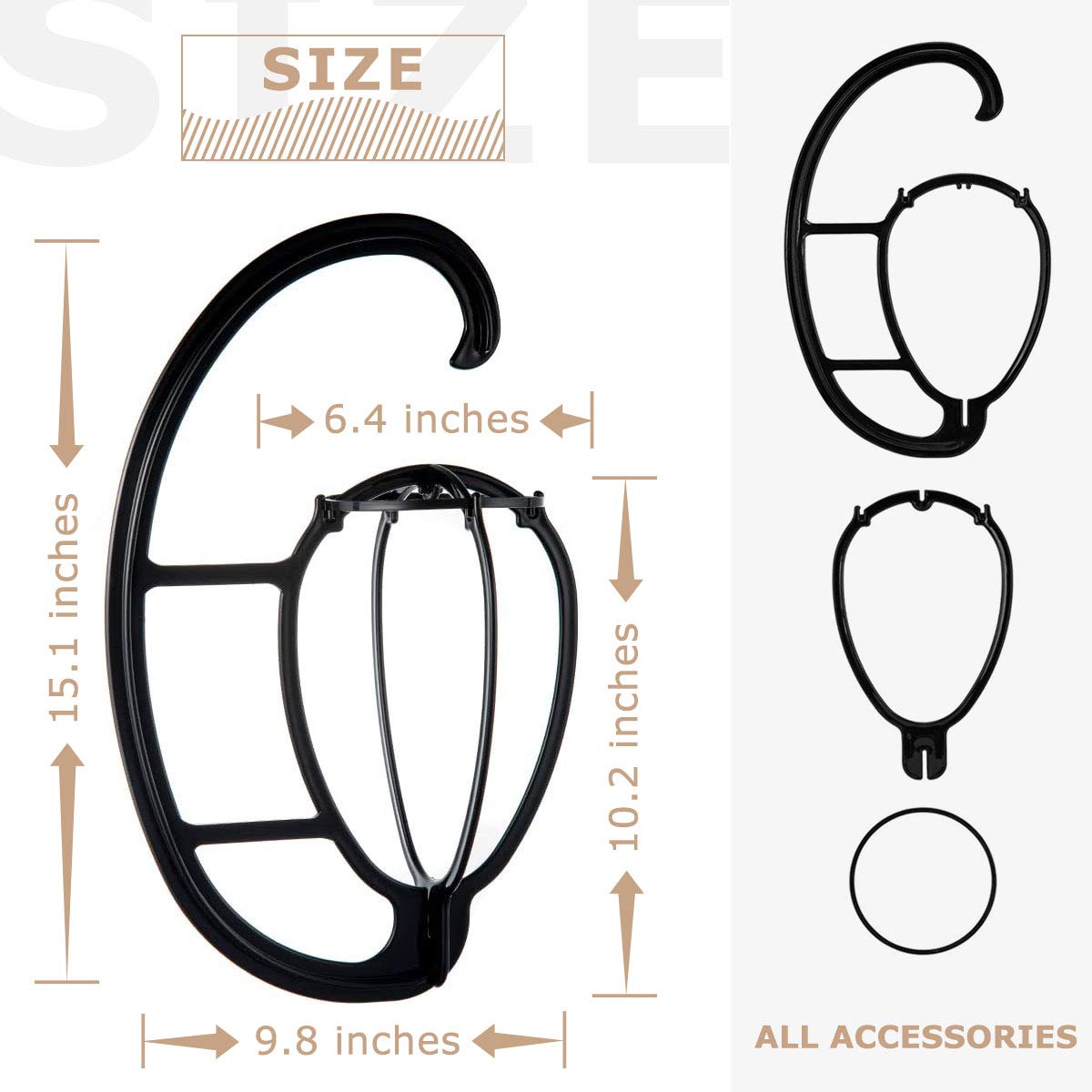 Dreamlover collapsible wig dryer tool being assembled without any extra hardware