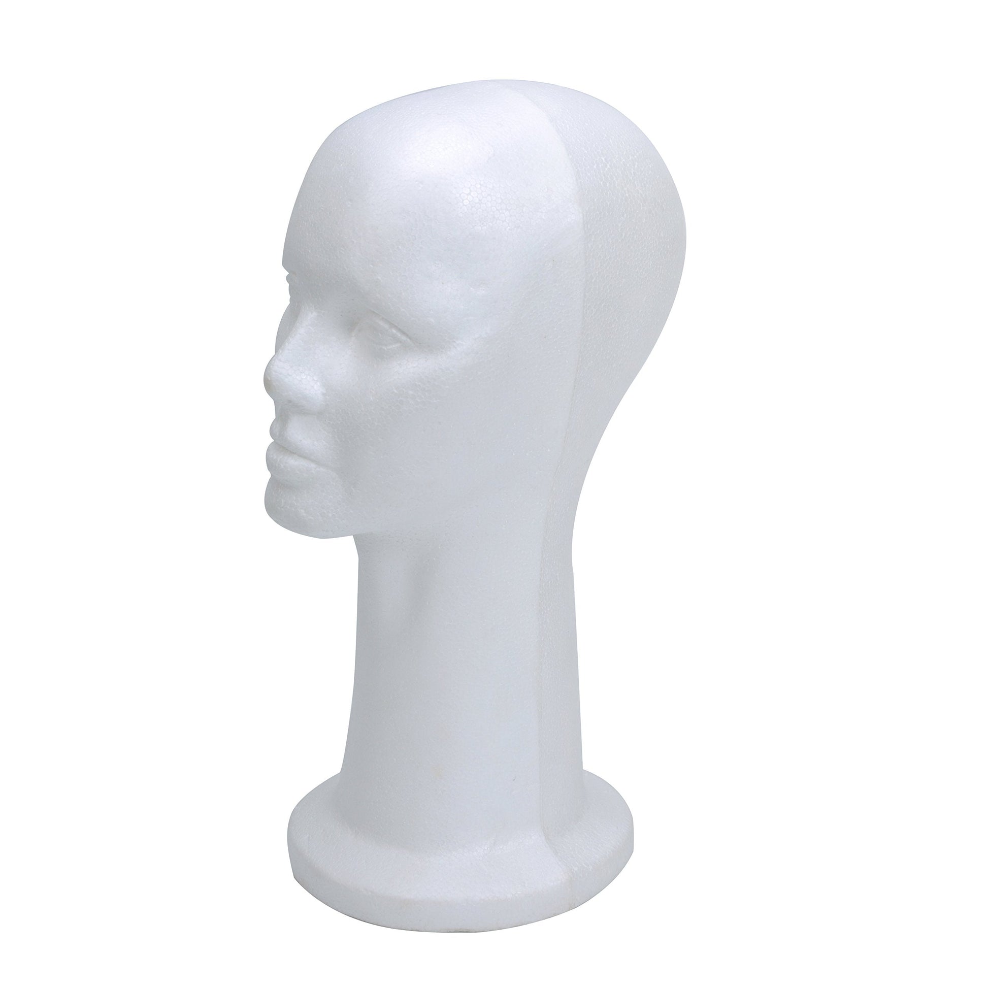 BHD BEAUTY lightweight 15 inch mannequin head used for styling long lace front wigs