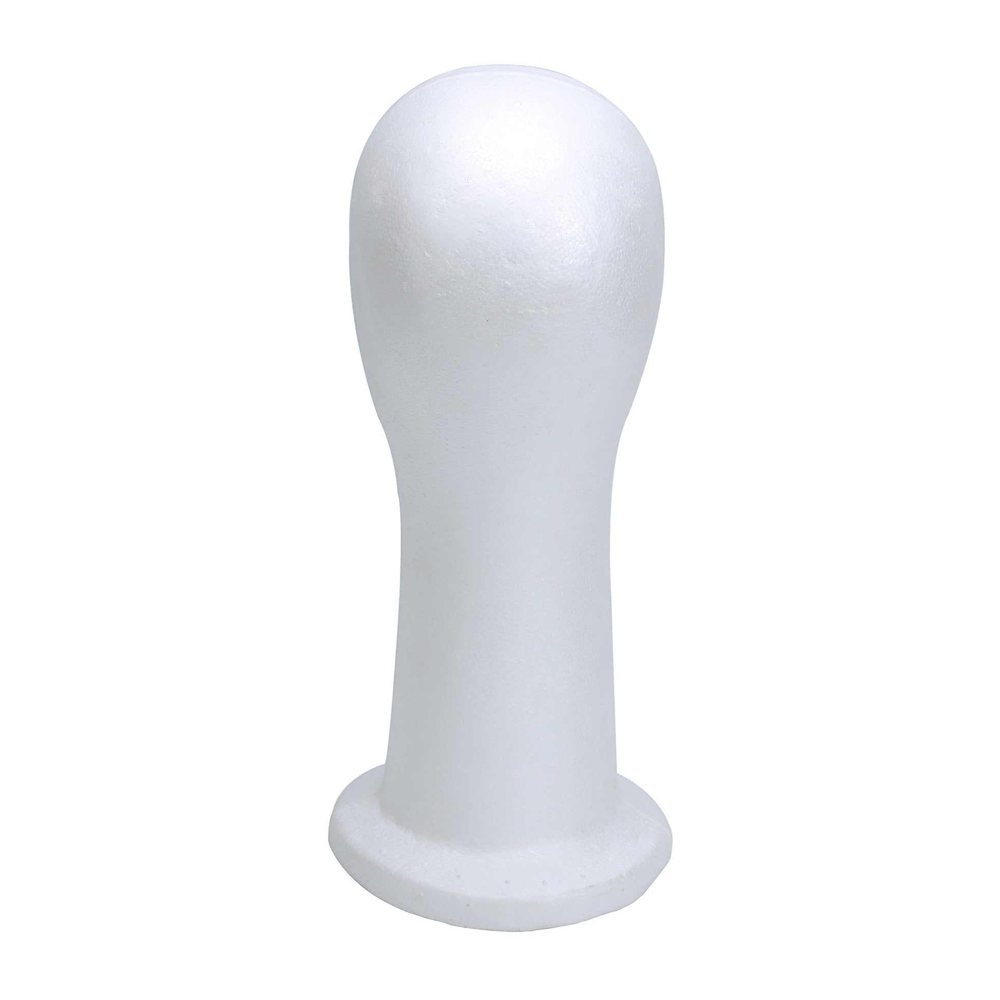 BHD BEAUTY polystyrene foam head stand showcasing a professional display setup