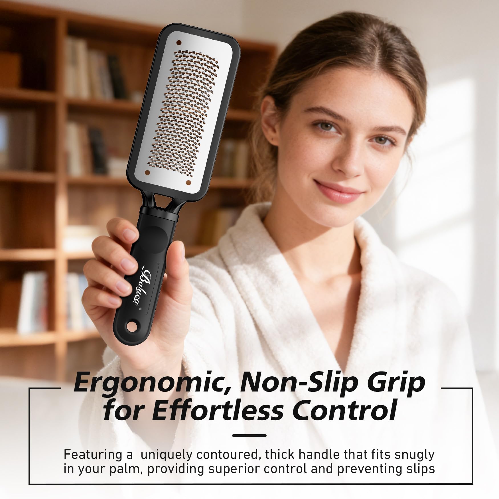 Professional pedicure tool showing stainless steel texture