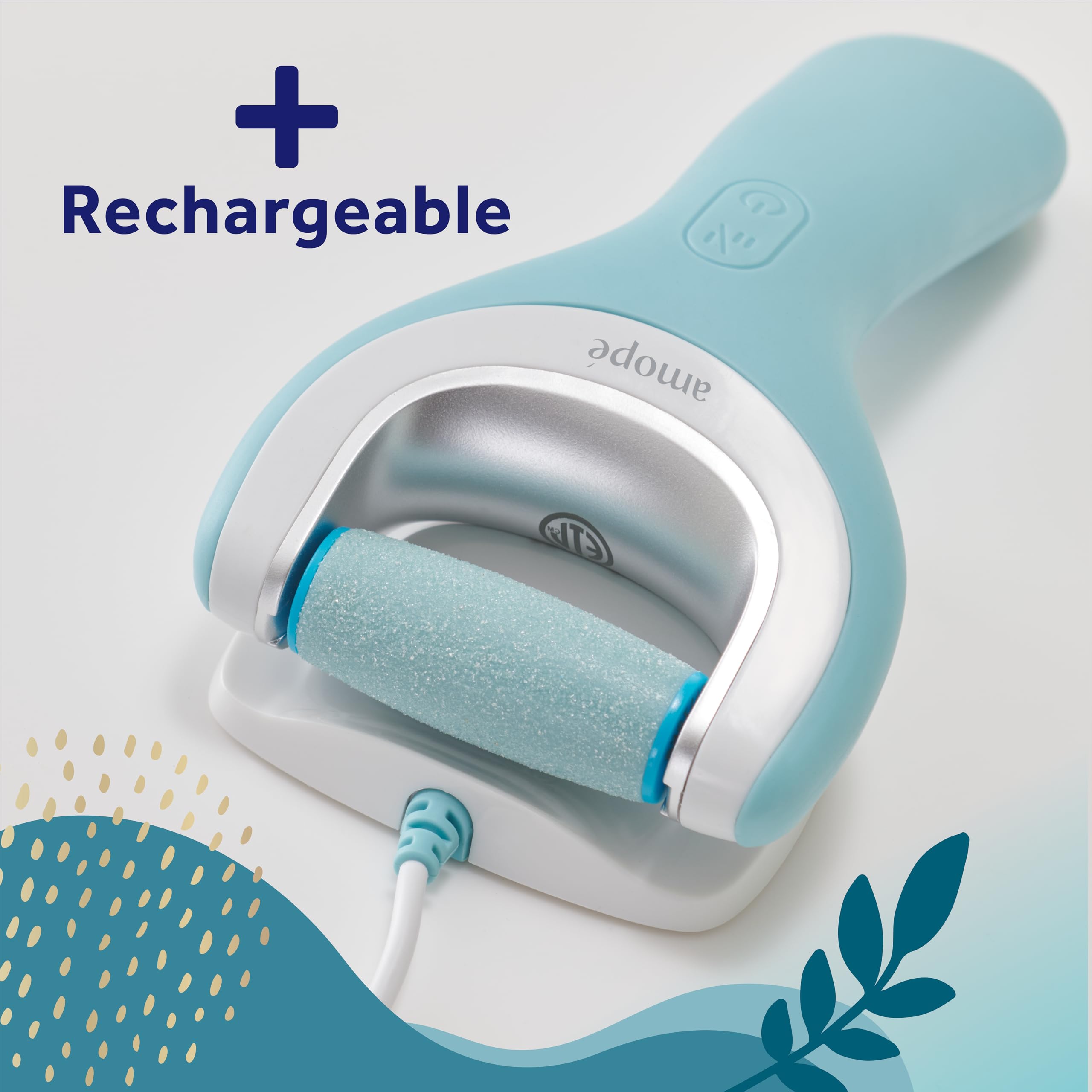 Amope Pedi Perfect Pro sitting on its premium charging station accessory