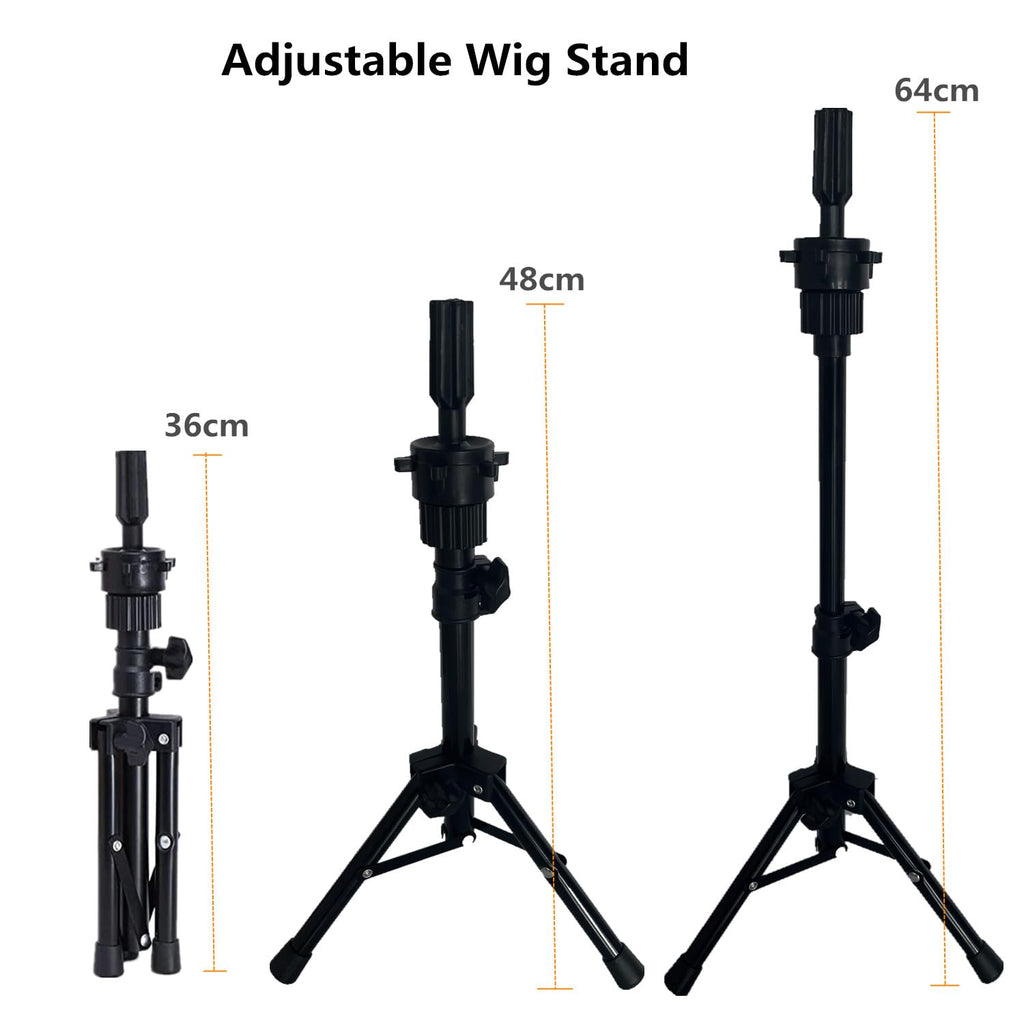 Lucicass premium salon mannequin display head on tripod base