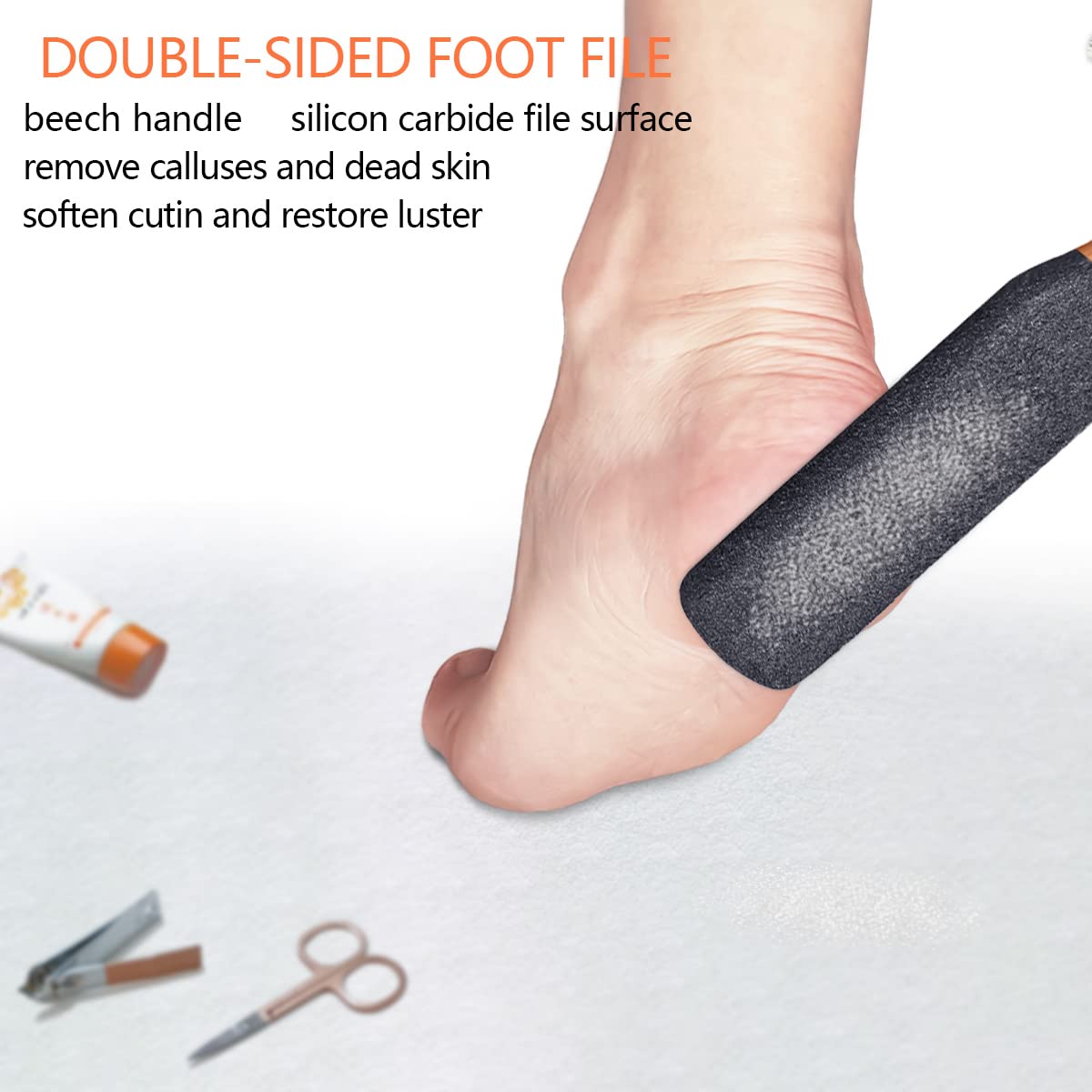 Topmeet pedicure callus remover showing abrasive surface