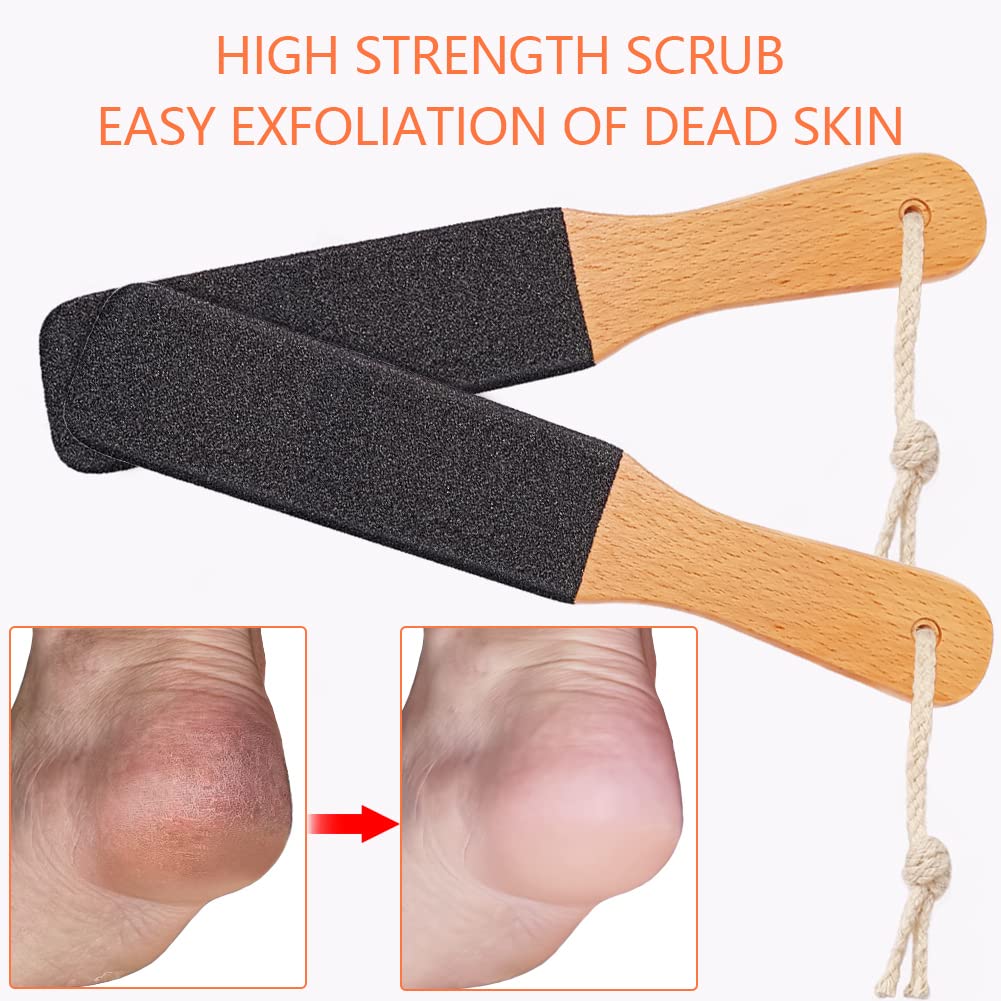 Topmeet foot exfoliator tool with hanging rope detail