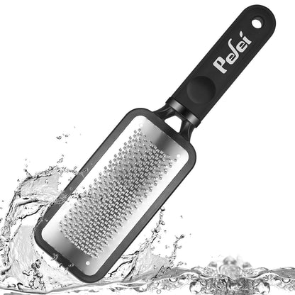 Pefei professional foot care file showing the ergonomic black non slip handle