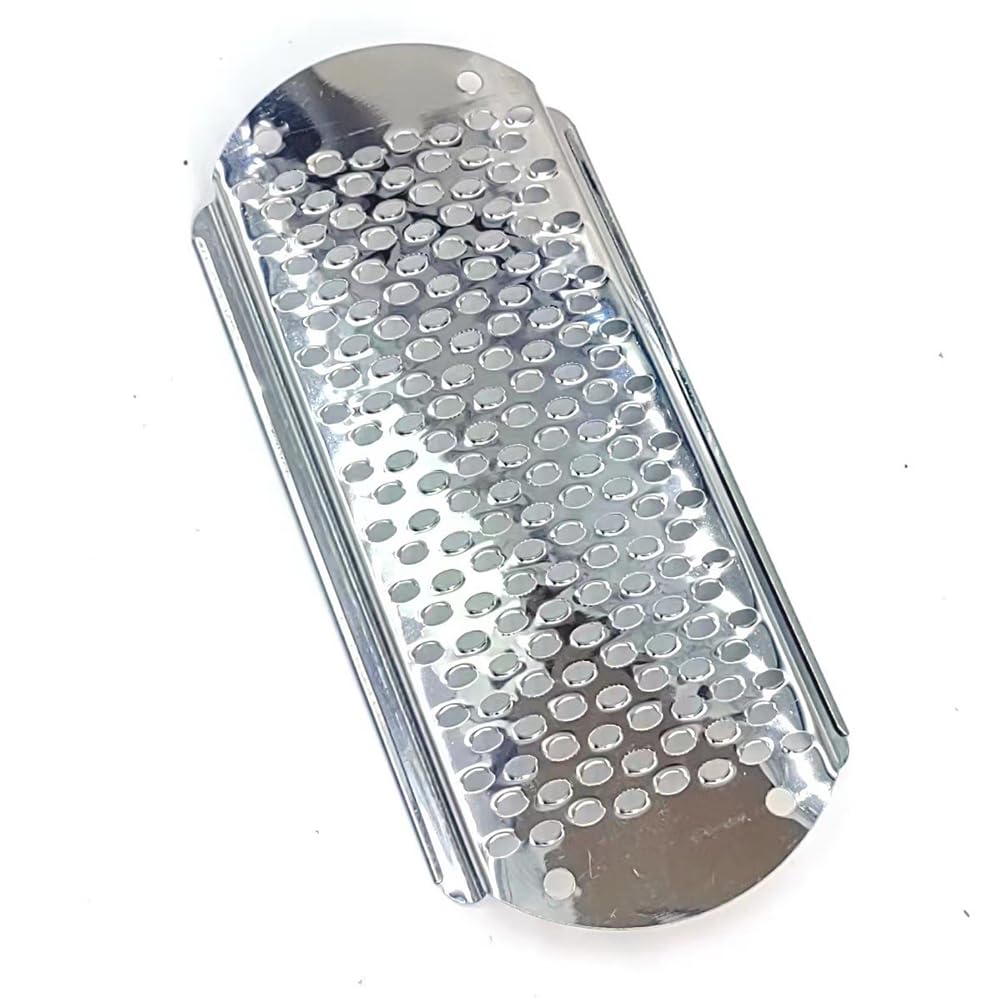 Close up of Easkep professional stainless steel grater rasp surface