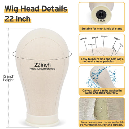 Complete twenty eight piece accessory kit including wig caps and styling pins