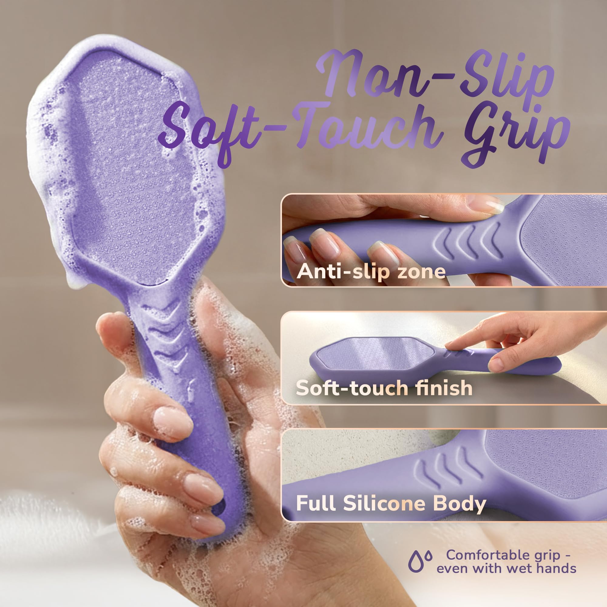 Silkle pedicure tool showing non-slip grip handle