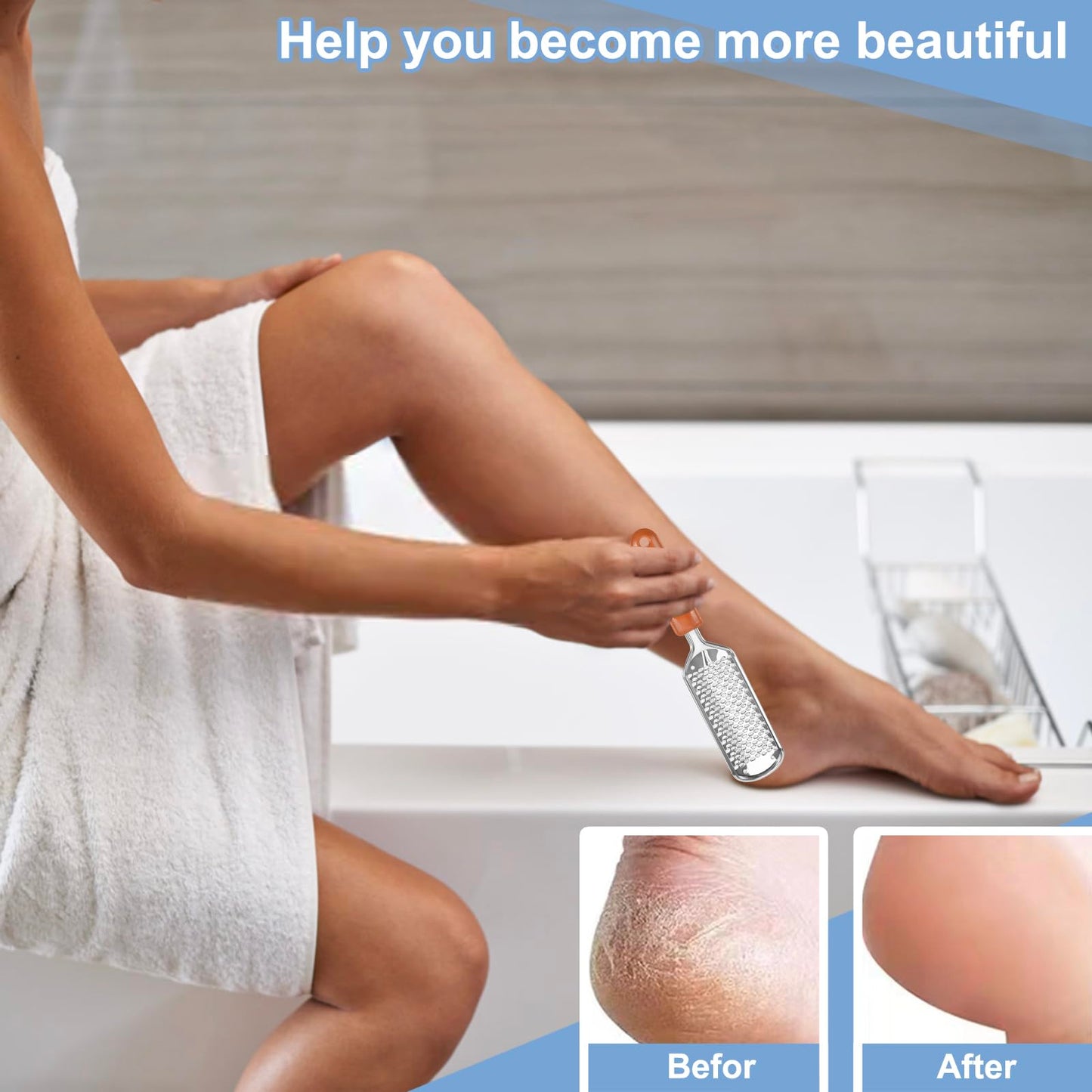 Top view of Untrytb colossal foot file for dry skin