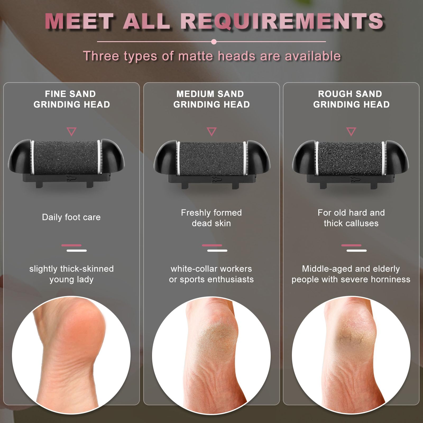 Otazwa callus remover rose gold and black design