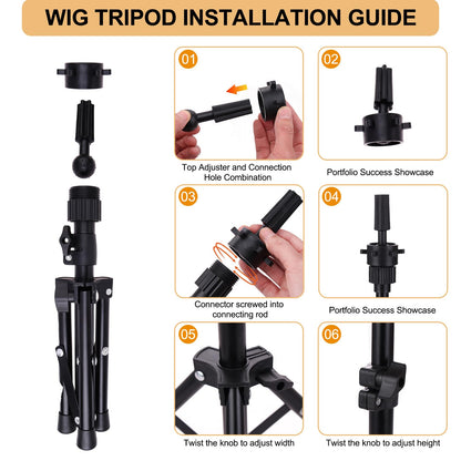 Table clamp accessory for wig making and styling