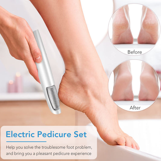 Side view of Linkevap professional pedicure kit for dry skin