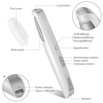 Linkevap pedicure kit charging with USB cable