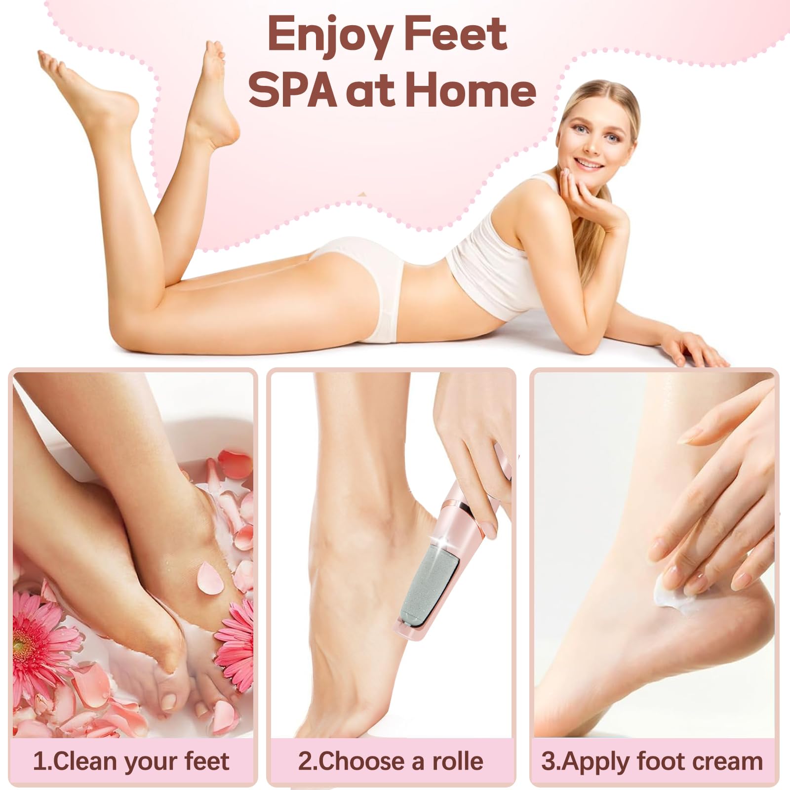 Zaboul pedicure tool showing USB charging port detail