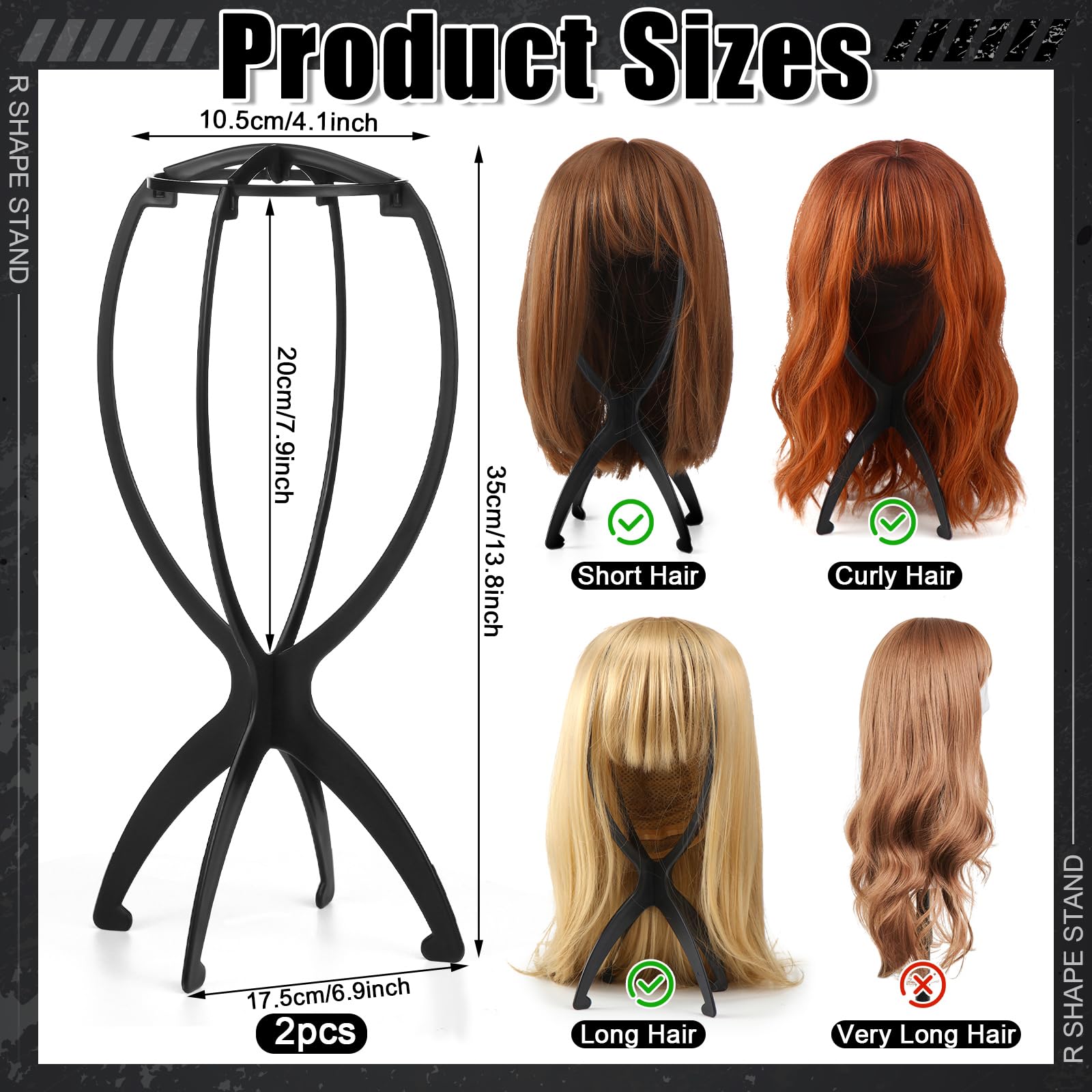 ProSuites foldable wig holder for travel
