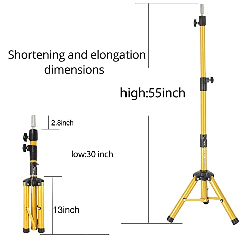 Close up of the rotatable metal head top on the AliLeader heavy duty tripod
