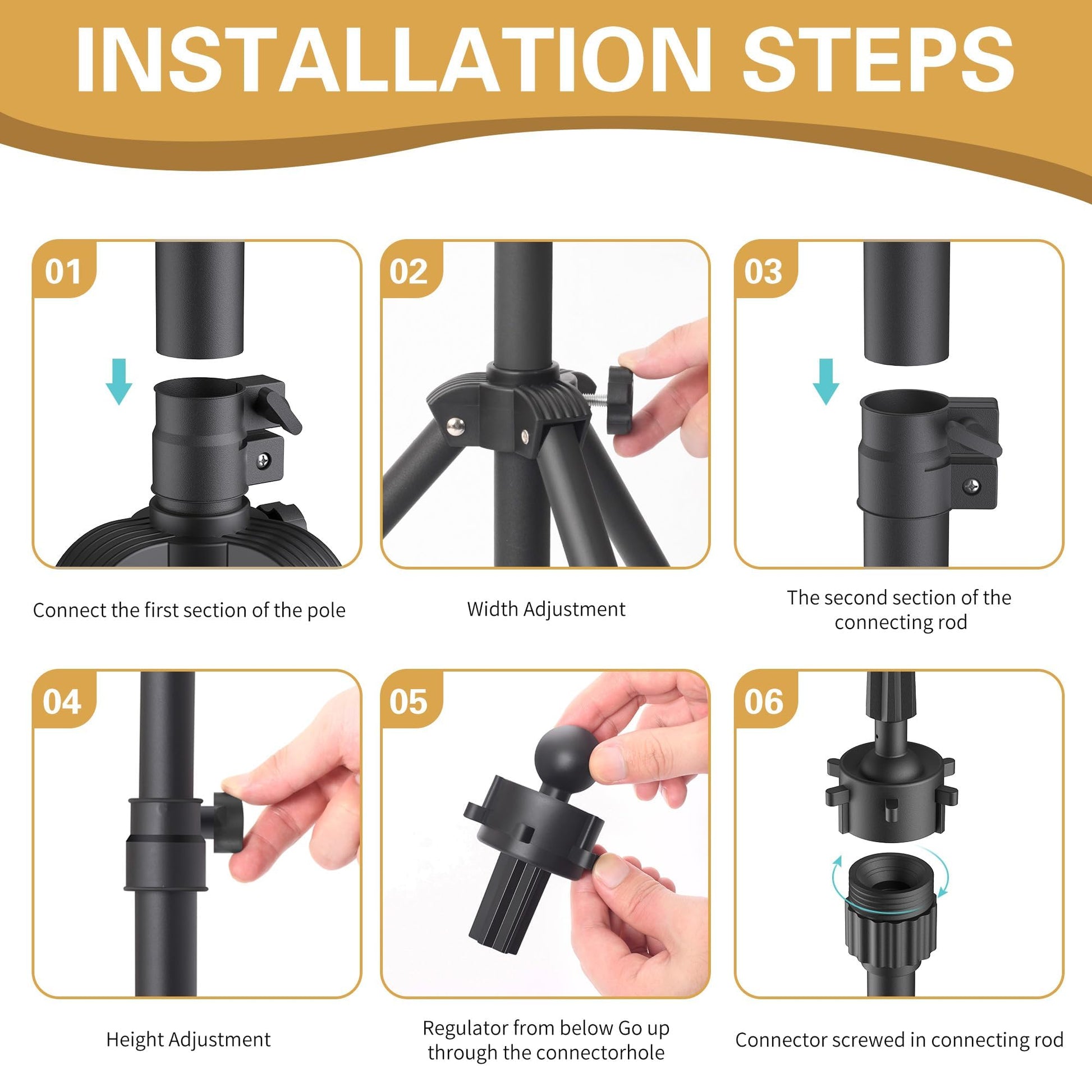 Close up of Relx wig stand rotating mount