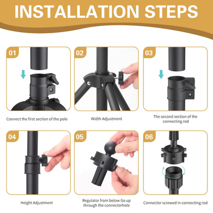 Close up of Relx wig stand rotating mount