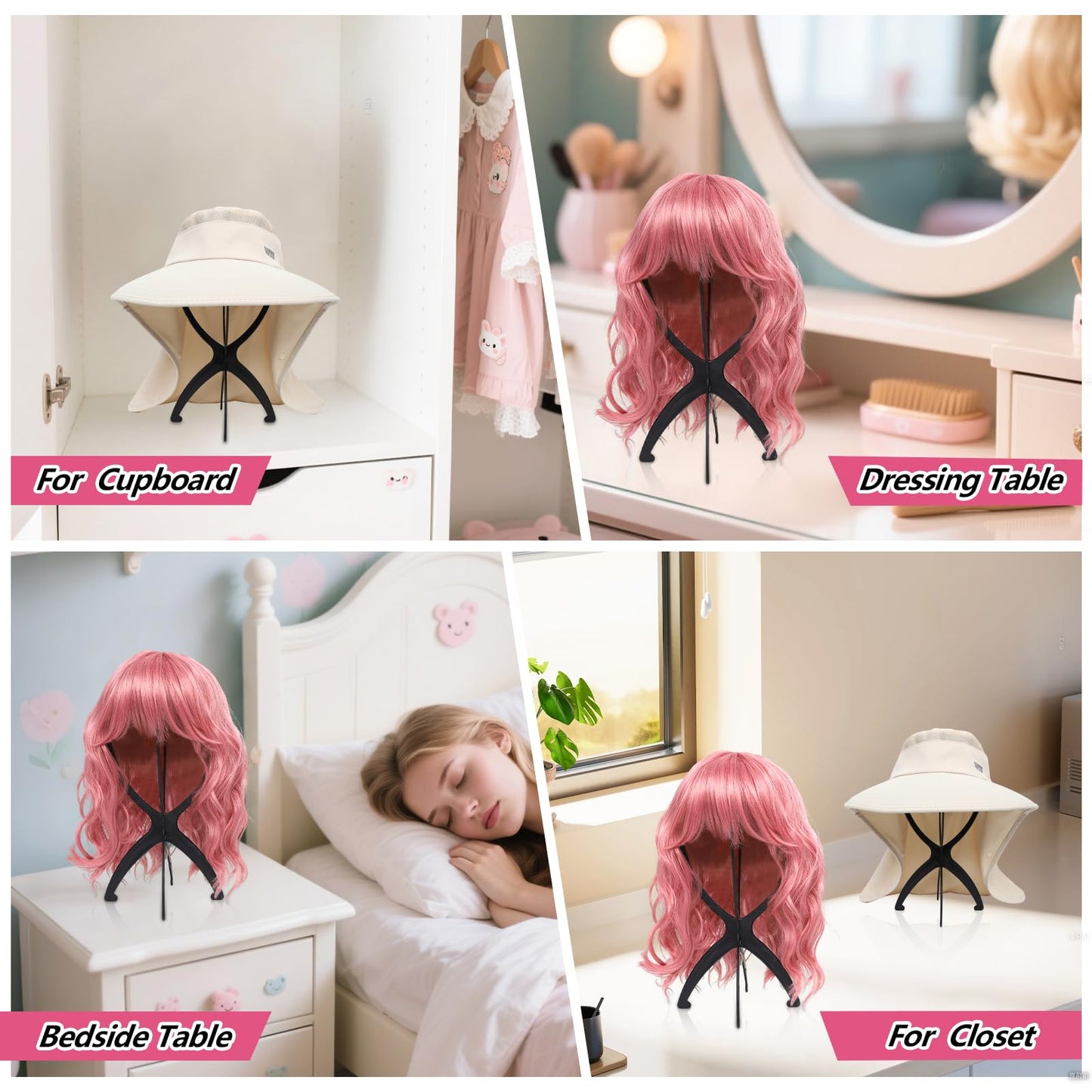 Wig drying stand for home use