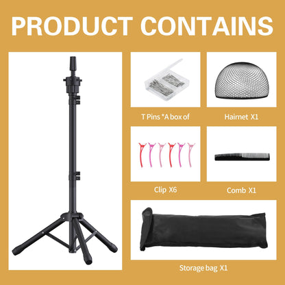 Relx wig stand set for hairdressing training