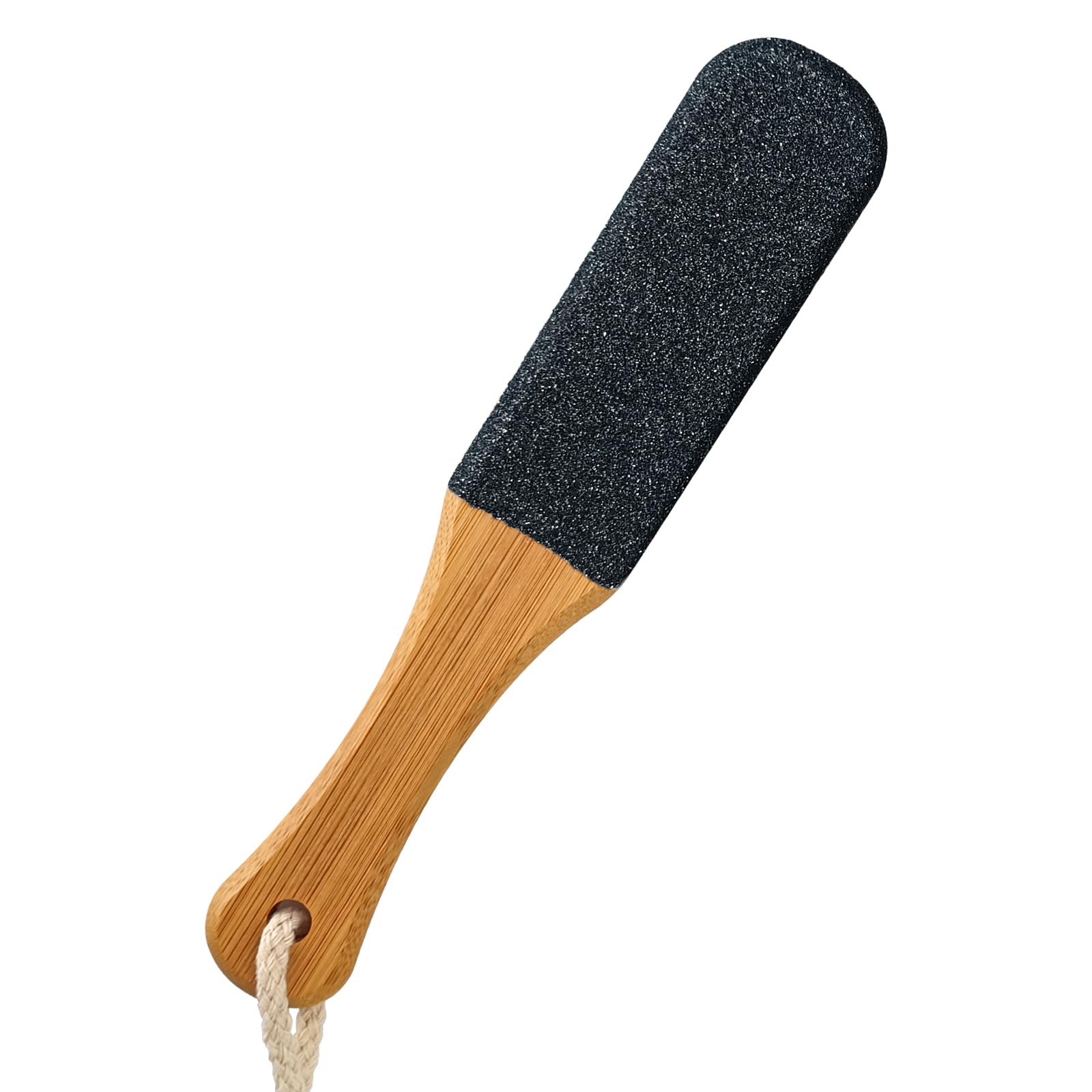 Close up of black silicone carbide surface on foot file