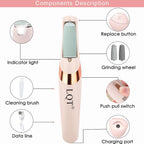 LQT electric callus remover kit with accessories