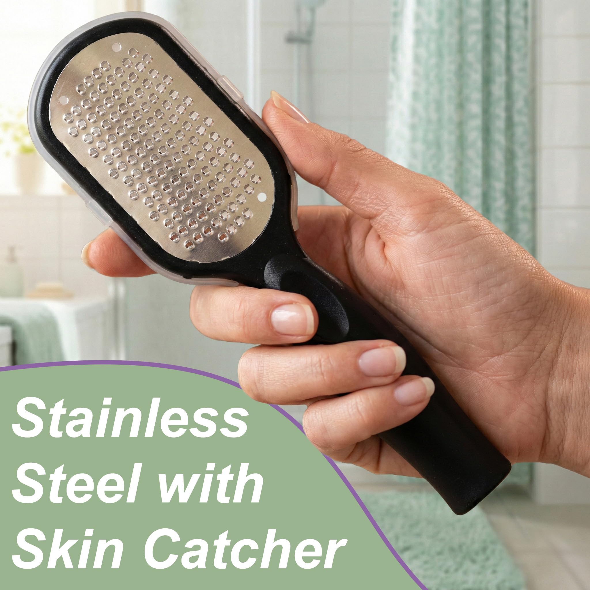 Stainless steel foot file rasp tool for pedicure