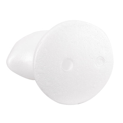 Foam wig head showing base hole for mounting stand