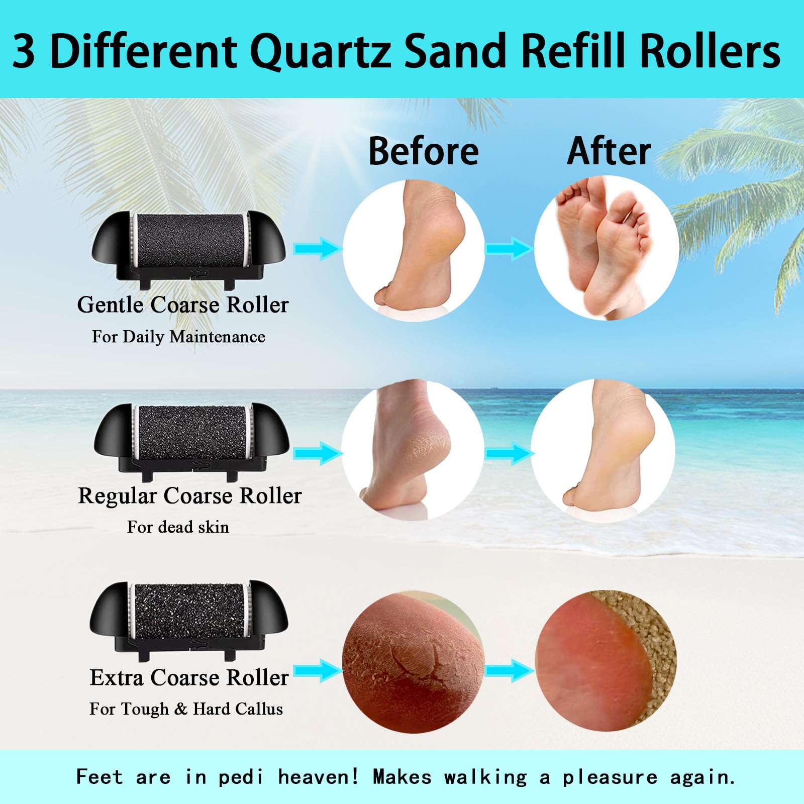 Electric foot scrubber showing LED battery indicator light