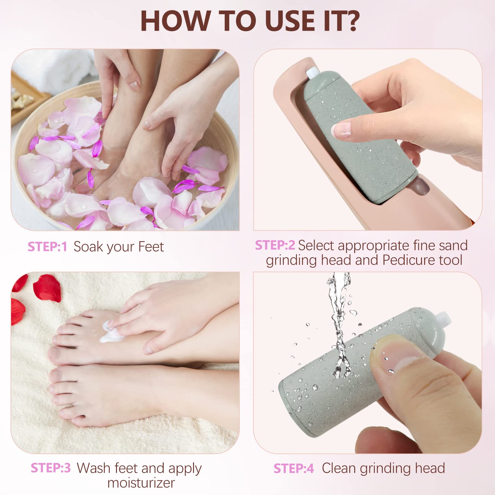 Haootadiy foot care kit with portable storage bag