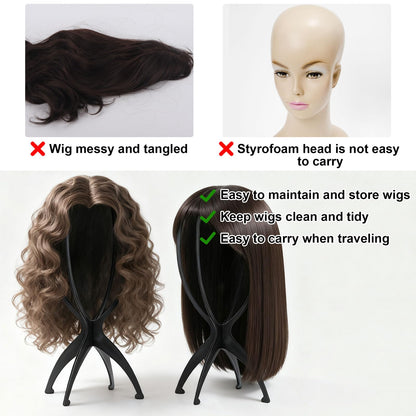 Durable plastic material detail of wig stand
