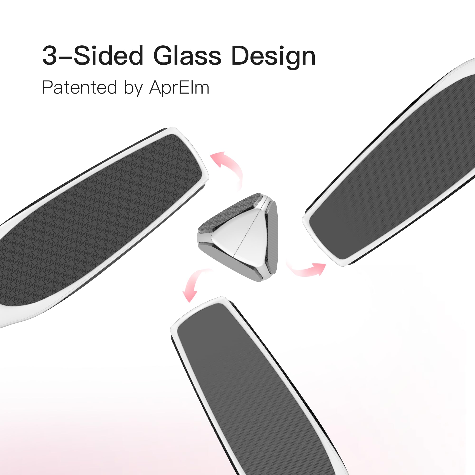 Close up of the triple-textured nano glass surface of the foot file