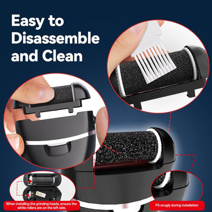 Digital battery display on Wea&Hea pedicure device