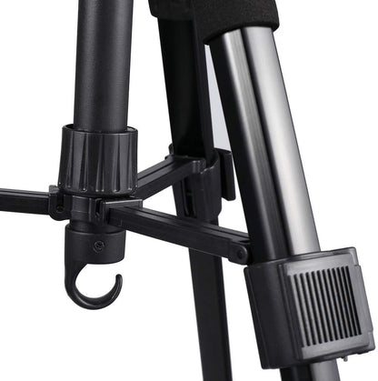 Professional hairdressing training tripod stand with upgraded solid metal top fixing mount